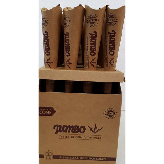 Jumbo Unbleached Dutch Cones 24pk of 3 Per Box by Jumbo