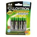 Lloytron 4pk NIMH Accu Power Battery - AA 1300mAh by Lloytron