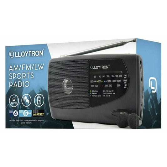 3 Band AM/FM/LW Portable Sports Radio (1) by Lloytron