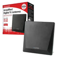 Active Indoor Panel TV Antenna - 50dB - 4G Filter - Matt Black by Lloytron