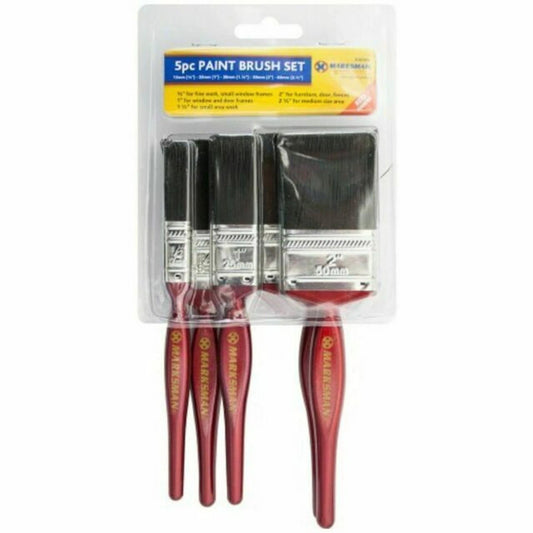 5 pc Paint Brush Set (1) by Marksman