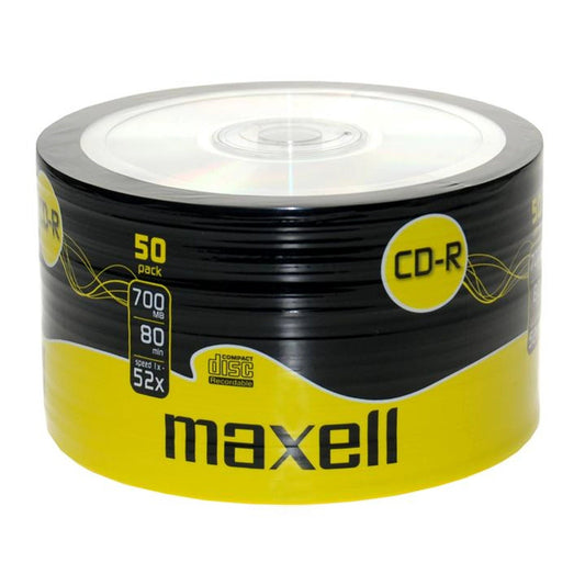 Maxell CD-R80 (52x) 700MB Spindle (Pk of 50) by Maxell