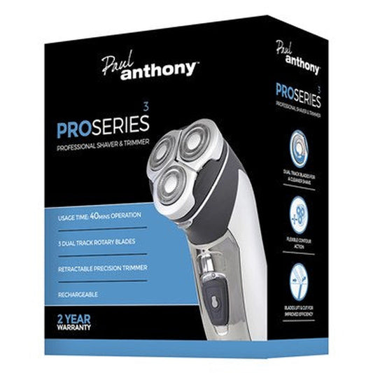 Paul Anthony Pro Serier 3 Titanium Rotary Men Shaver H5010BK by Paul
