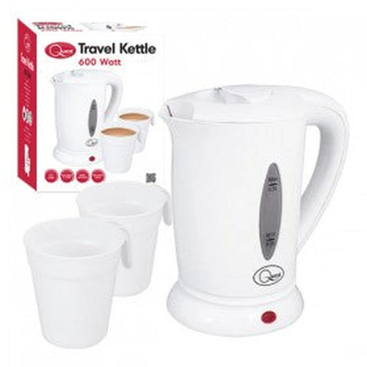 Quest 0.5l Travel Kettle -White with two cups by My Store