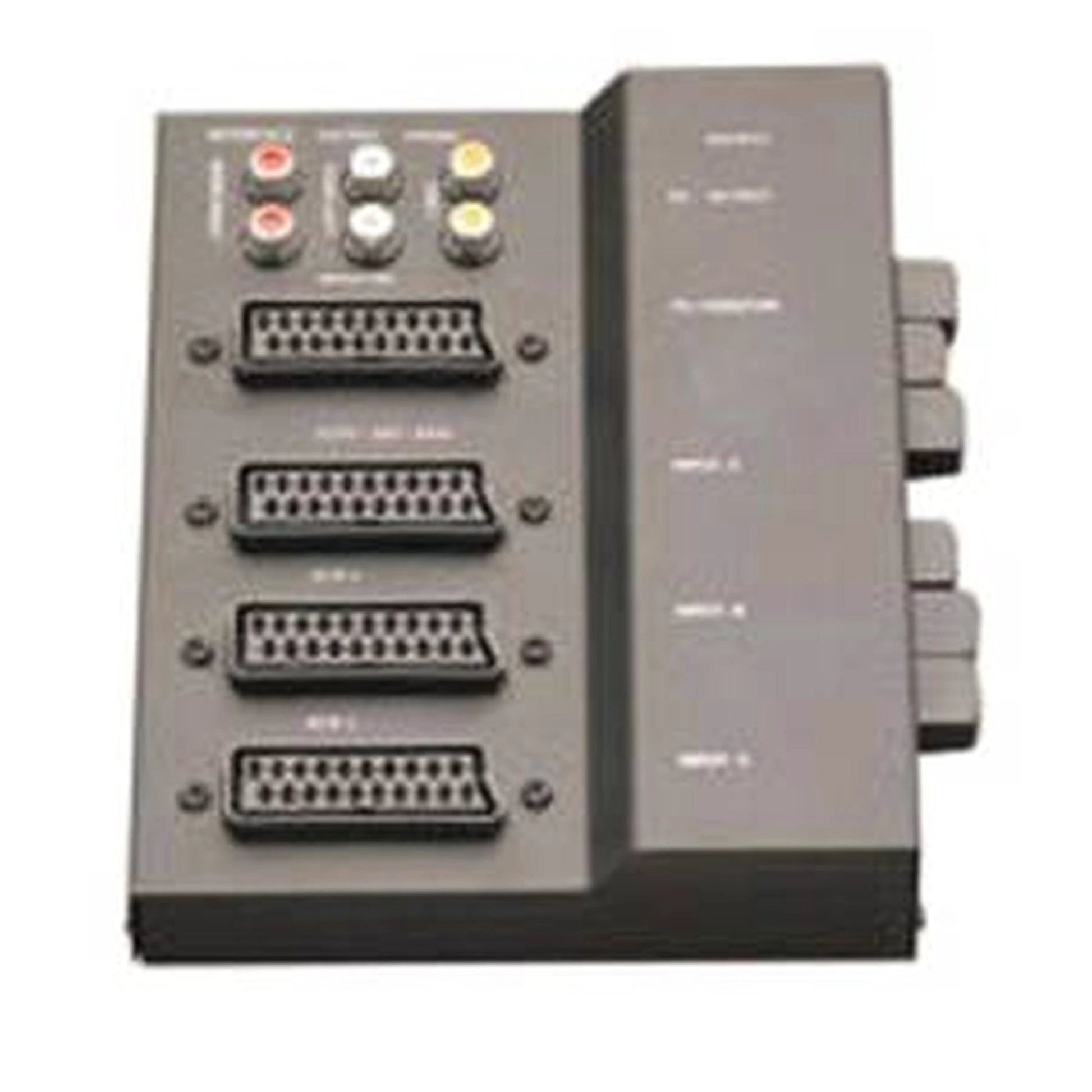 Scart Switch Box 3 Scart in, 1 Scart out Plus 6 RCA Phono Socket by Paola