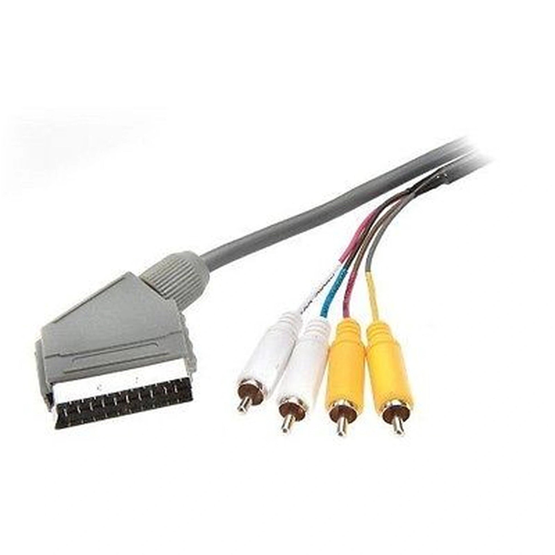 Scart to 4 RCA Phono Plugs (1.5 Mtr) by Paola