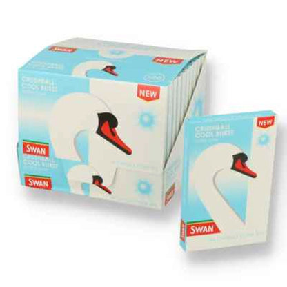 Swan Crushball Cool Brust Extra Slim Pre Cut Tips Box Of 20 by Swan