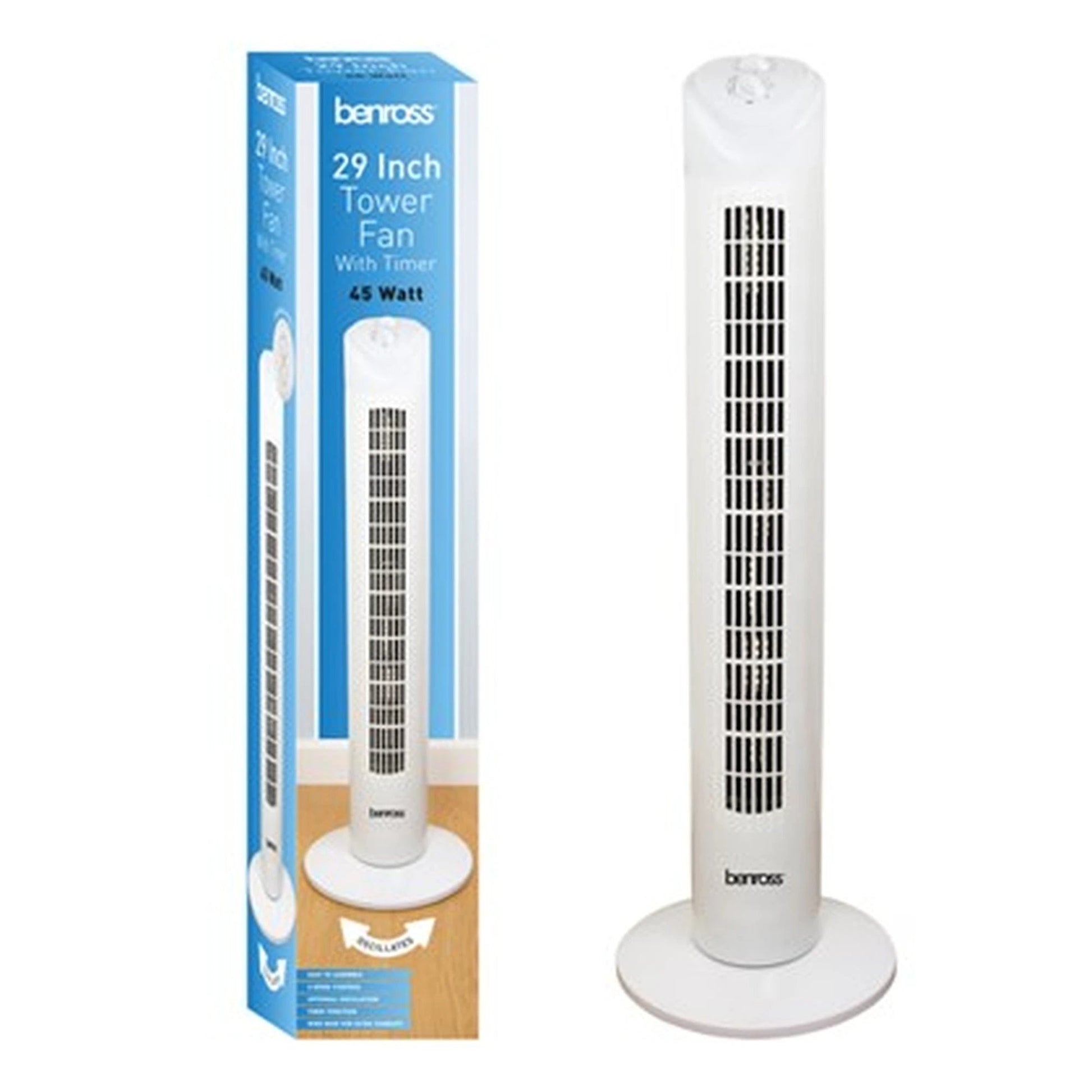 32" Tower Fan With Timer 45 watt by My Store