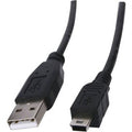 USB Male to 5 Pin Male Mini B for Digital Camera by Power Plus