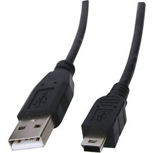 USB Male to 5 Pin Male Mini B for Digital Camera by Power Plus