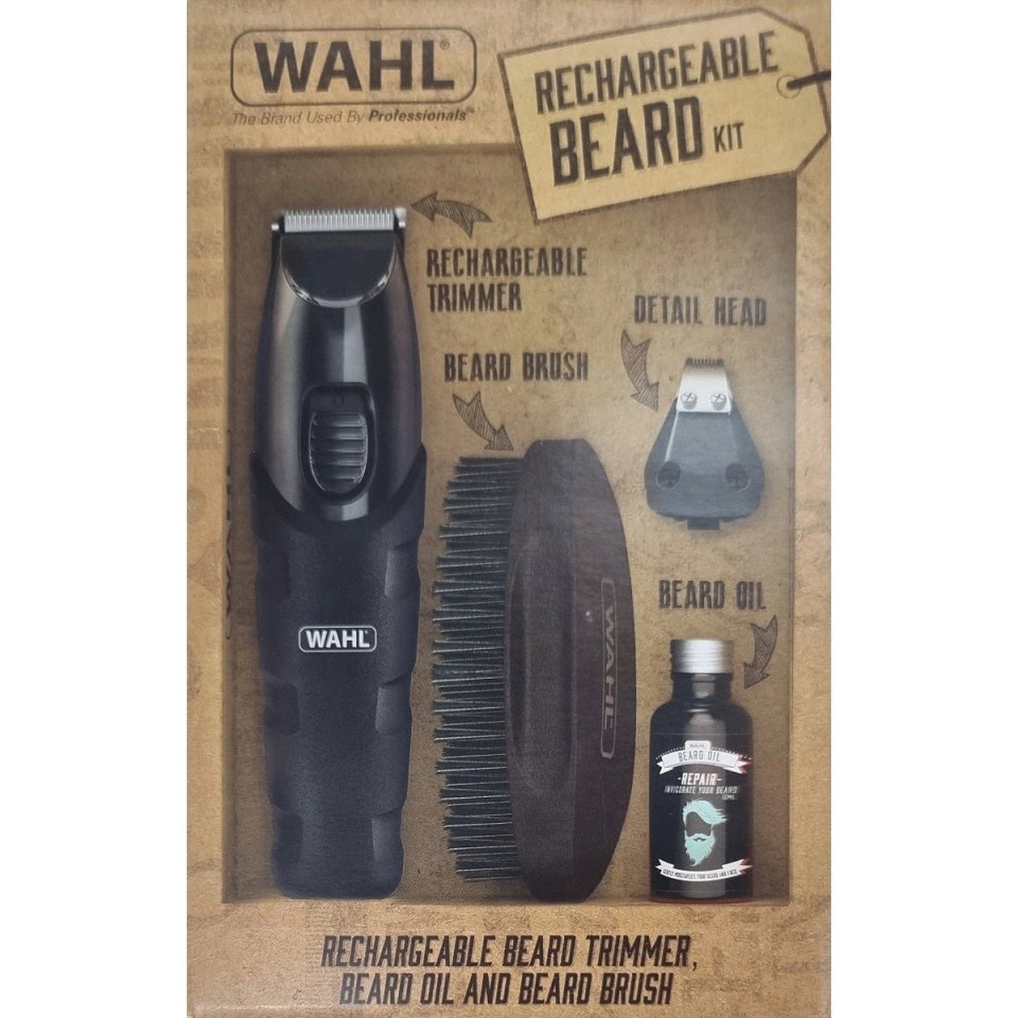 WAHL RECHARGEABLE BEARD TRIMMER KIT by WAHL