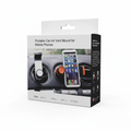 Car phone holder air vent mount packaging; white box, universal mobile phone mount